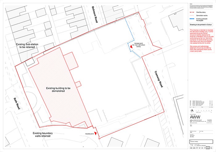 Site plan of the Bath Road development