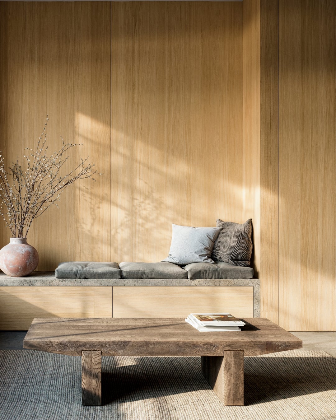 Querkus collection - natural harmony - wood veneer - interior design - living room