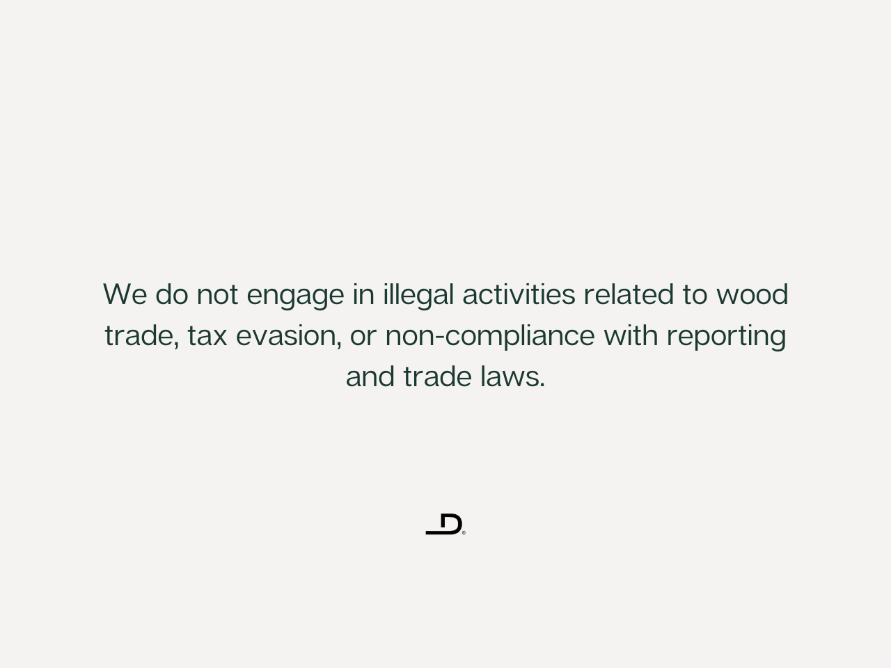 Decospan - Rejection of illegal activities