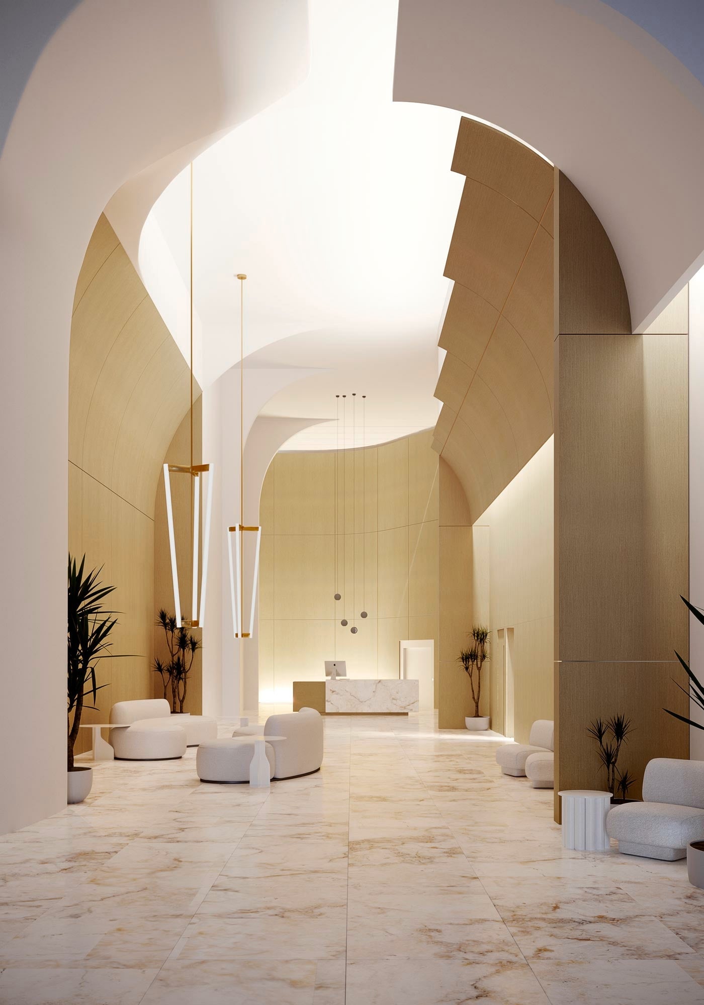 hotel lobby - infinite wood - vela oak - infinite wood vela oak - wall panel - wooden wall panel