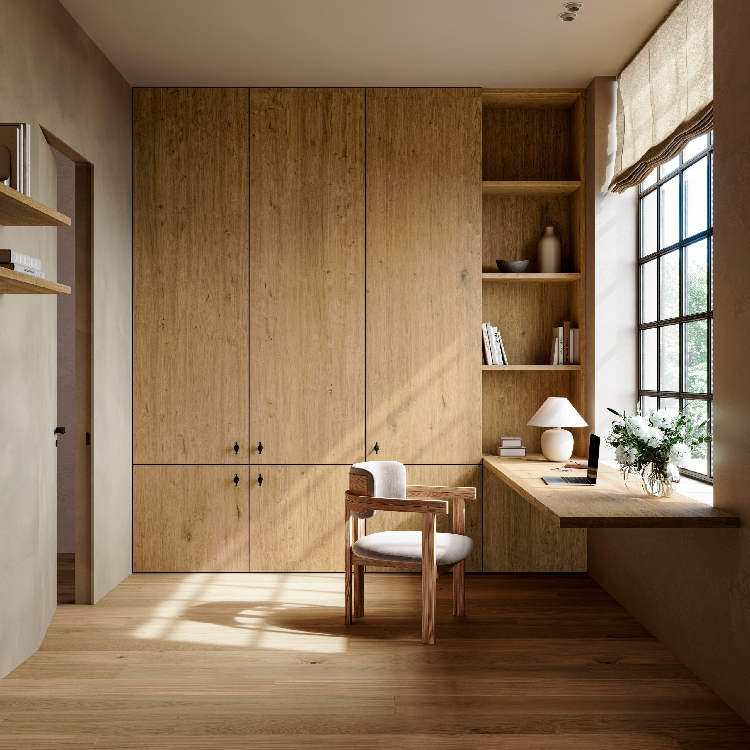 querkus - oak wood veneer collection - interior design
