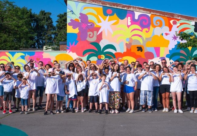 A group of people posing for a photo