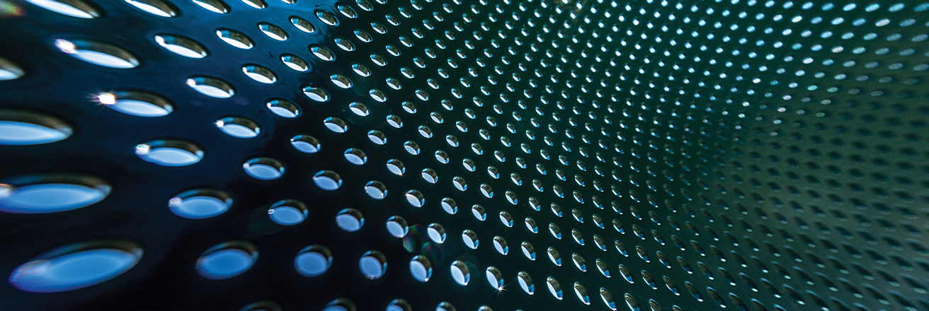 Extreme Protection Edge Plus header image - 1312x440 - displaying a black metal grid with holes