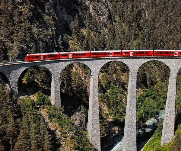 Bridge deck railway