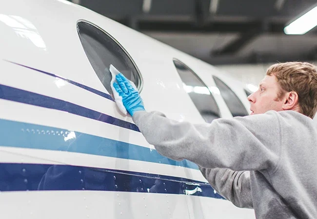 PPG aerospace transparencies maintenance Clarity™ Transparency Cleaning System