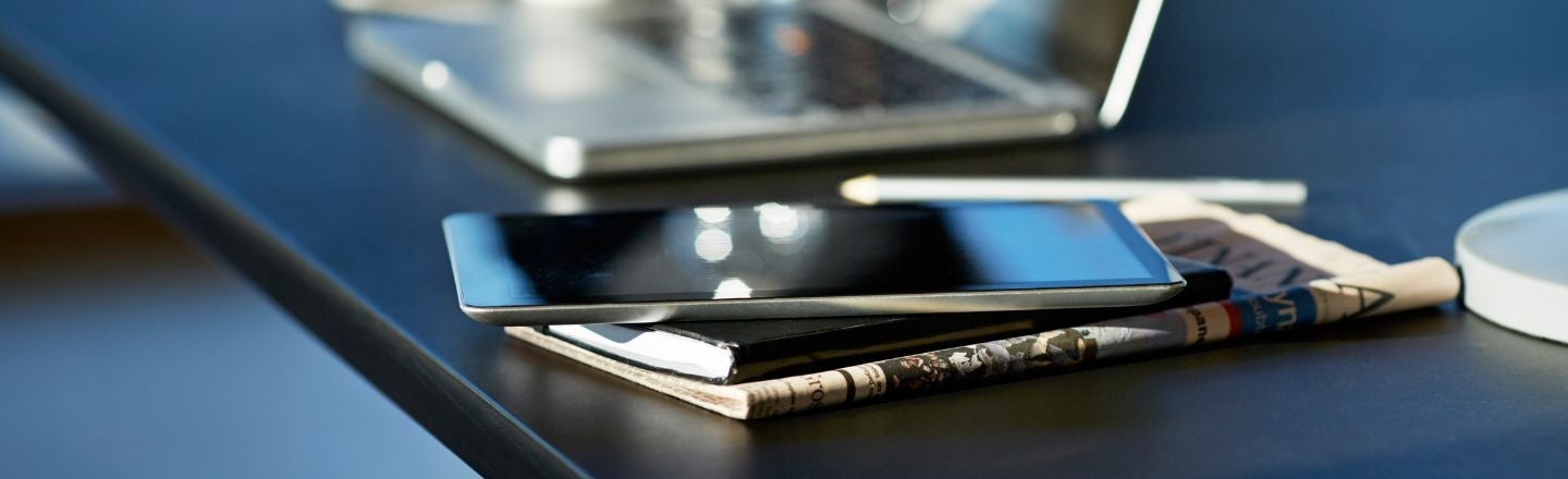 laptop and tablet on desk