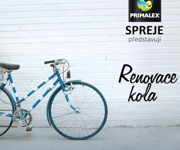 Modrobílé jízdní kolo