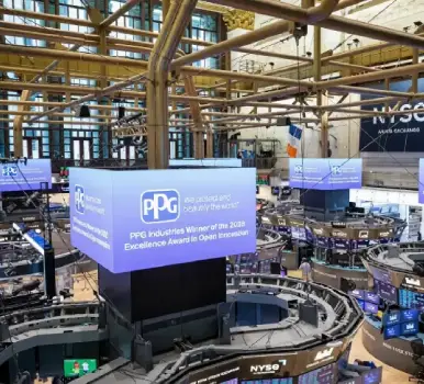 L'intérieur de la salle des marchés de la Bourse de New York.