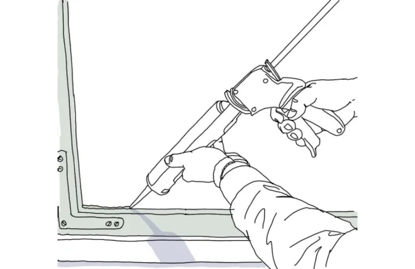 Toppförsegla med Alcro Latexfog