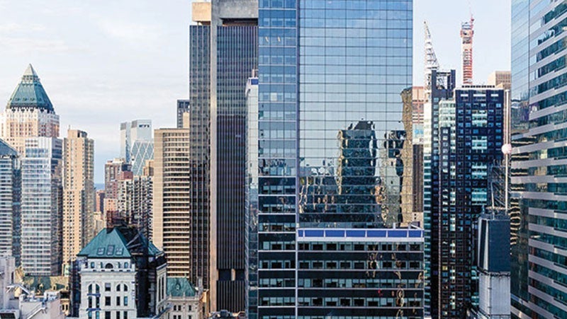 Skyline buildings protected with PPG's coil coatings for architectural buildings