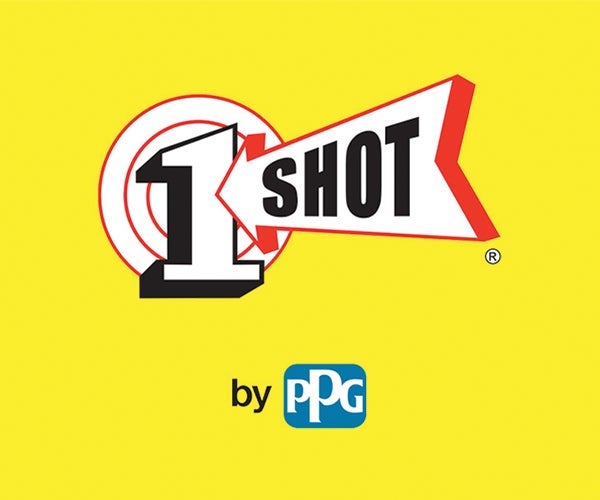 1 Shot by PPG logo on yellow background