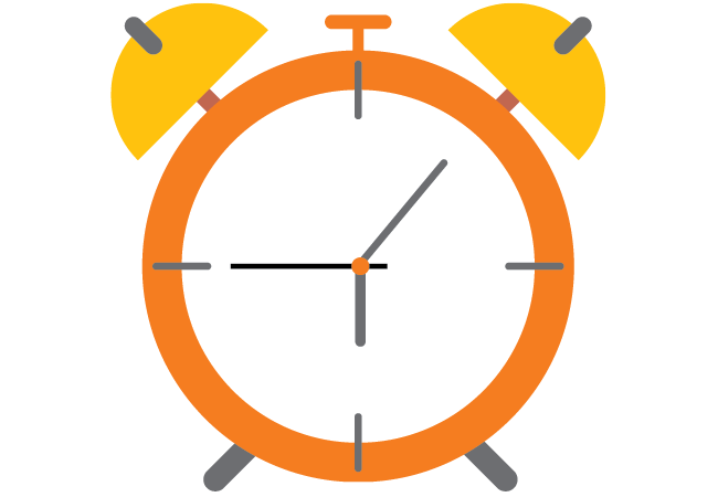 orang clock 