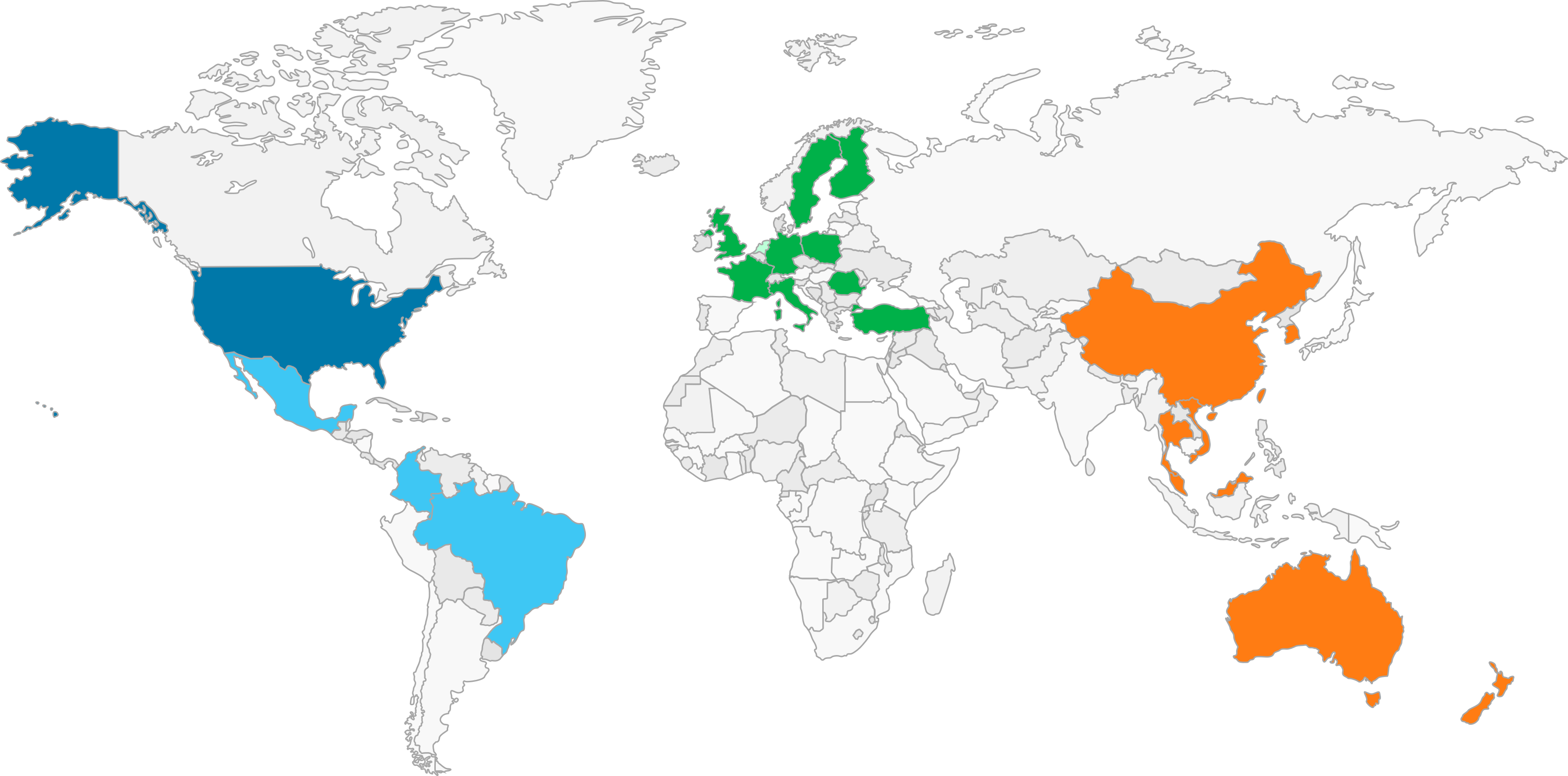 PPG's global technical footprint