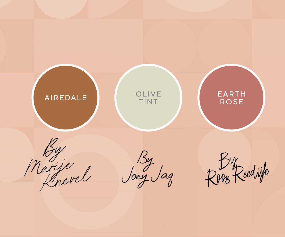 Drie Histor kleuren van Roos, Joey en Marije