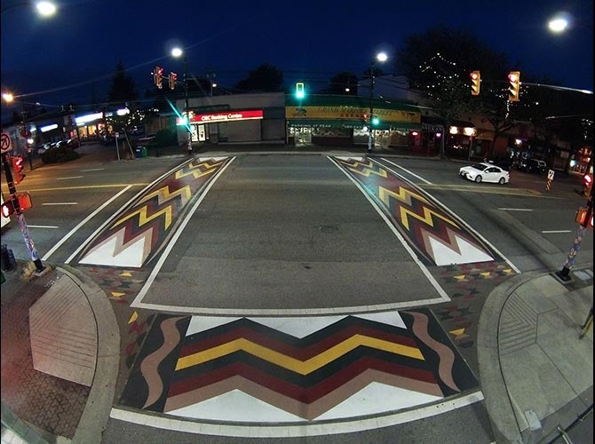 Indigenous Peoples Crosswalks in Vancouver, BC