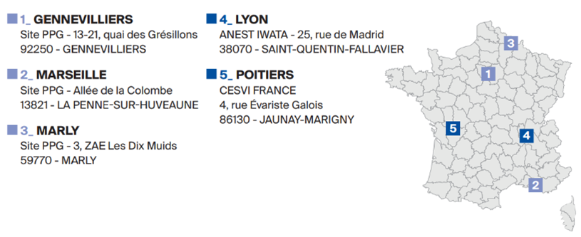 Nos centres de formation