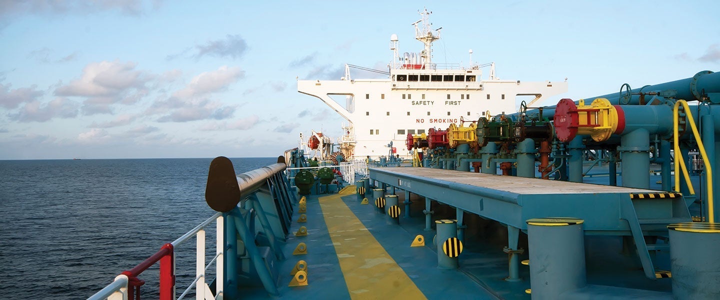 A deck of a ship