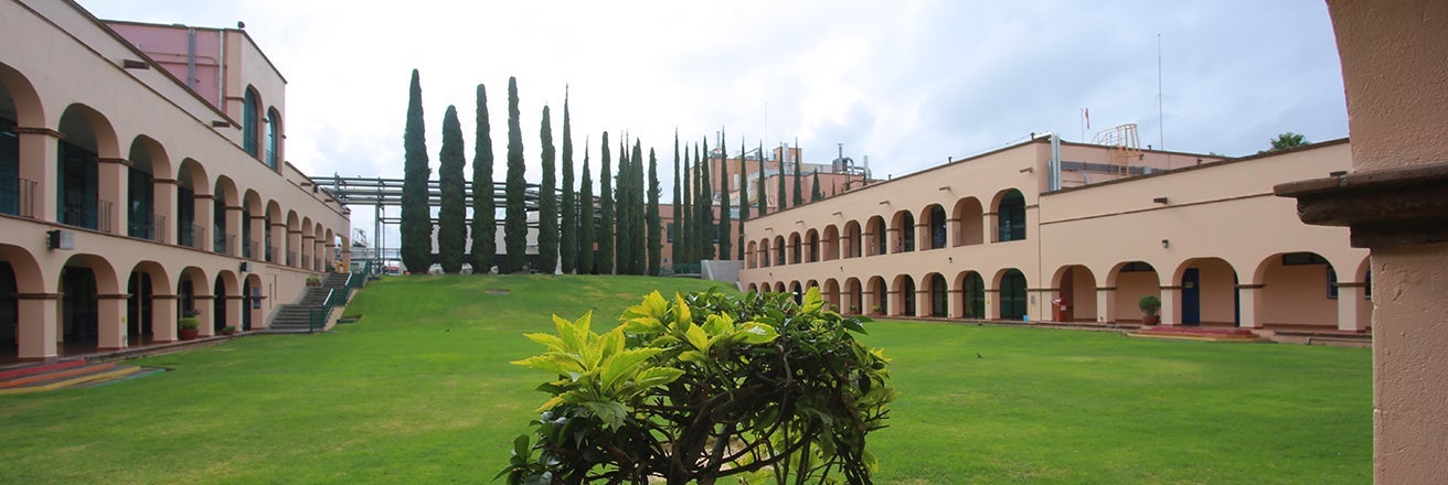 Buildings painted with PPG coatings surrounded by gardens