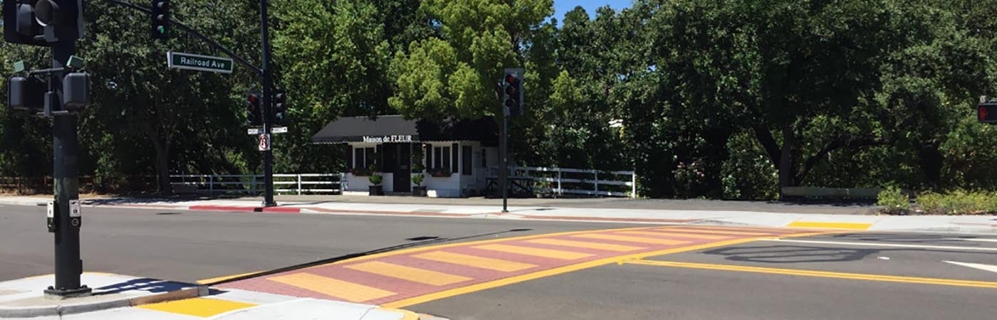 Crosswalk project in Danville, CA