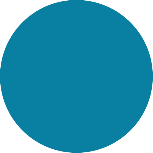 Un círculo azul sobre fondo negro