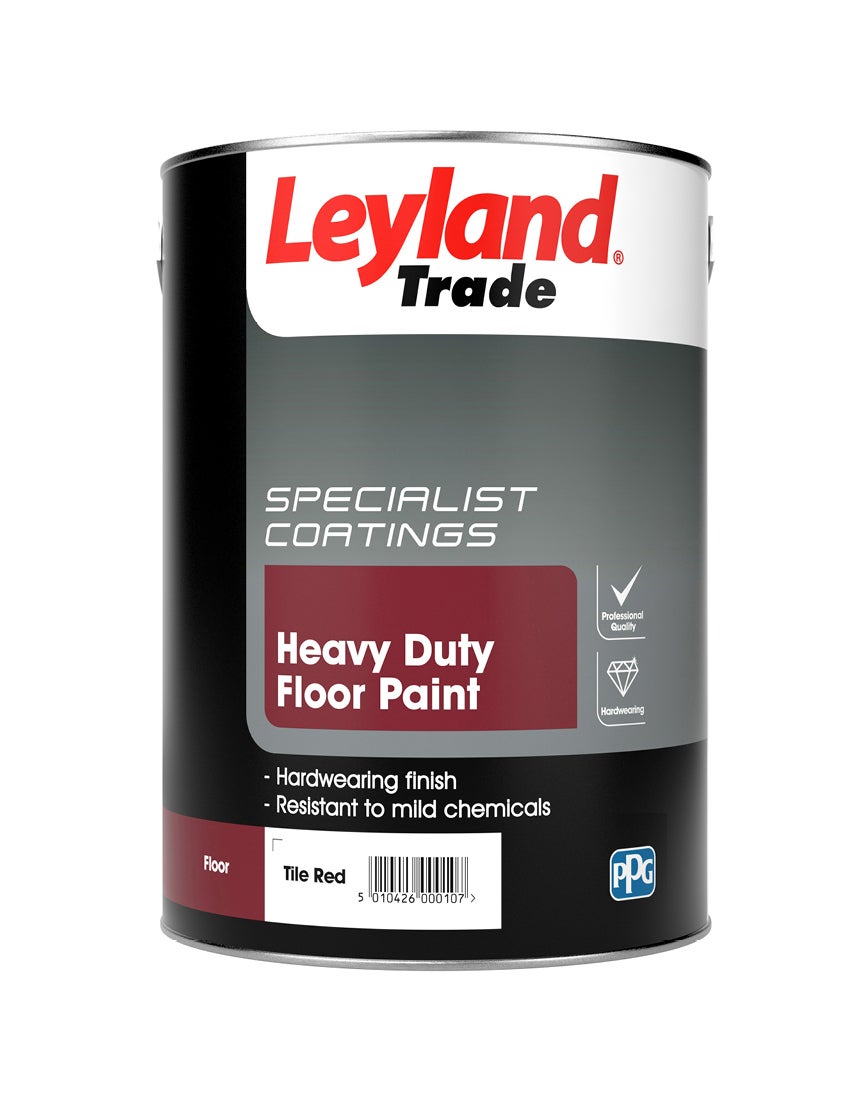 A can of Leyland Trade Heavy Duty Floor Paint