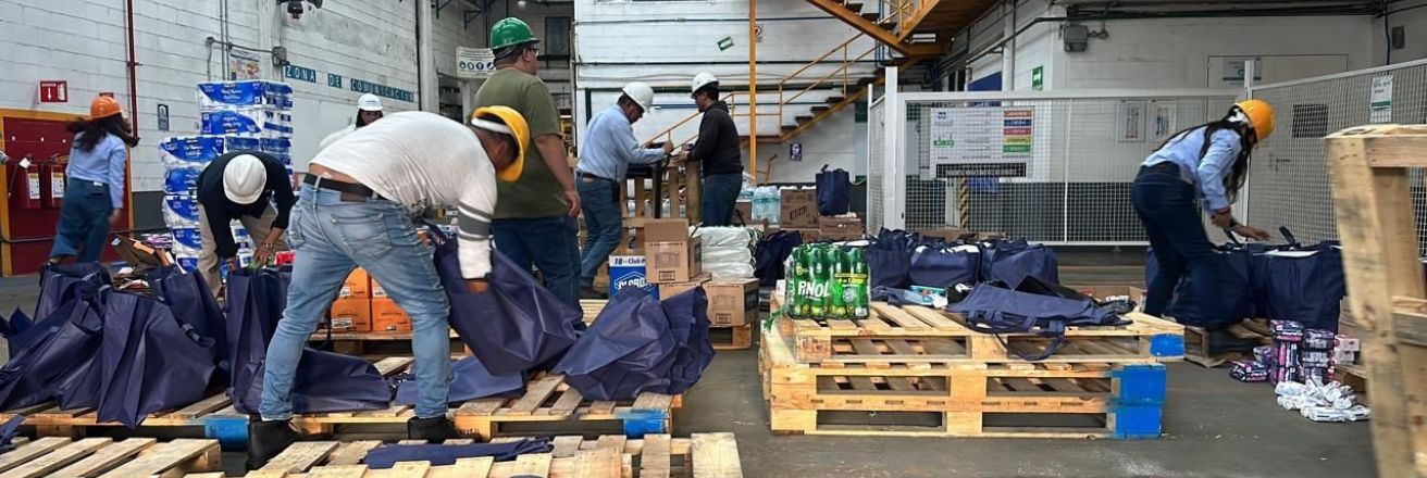 employees loading supplies