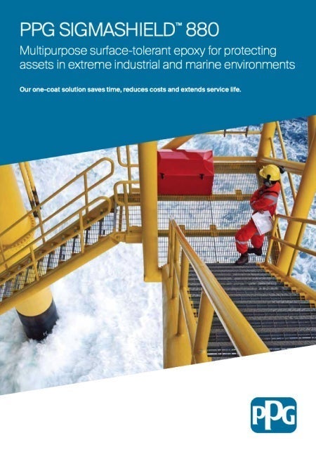 A man climbing up stairs in the ocean