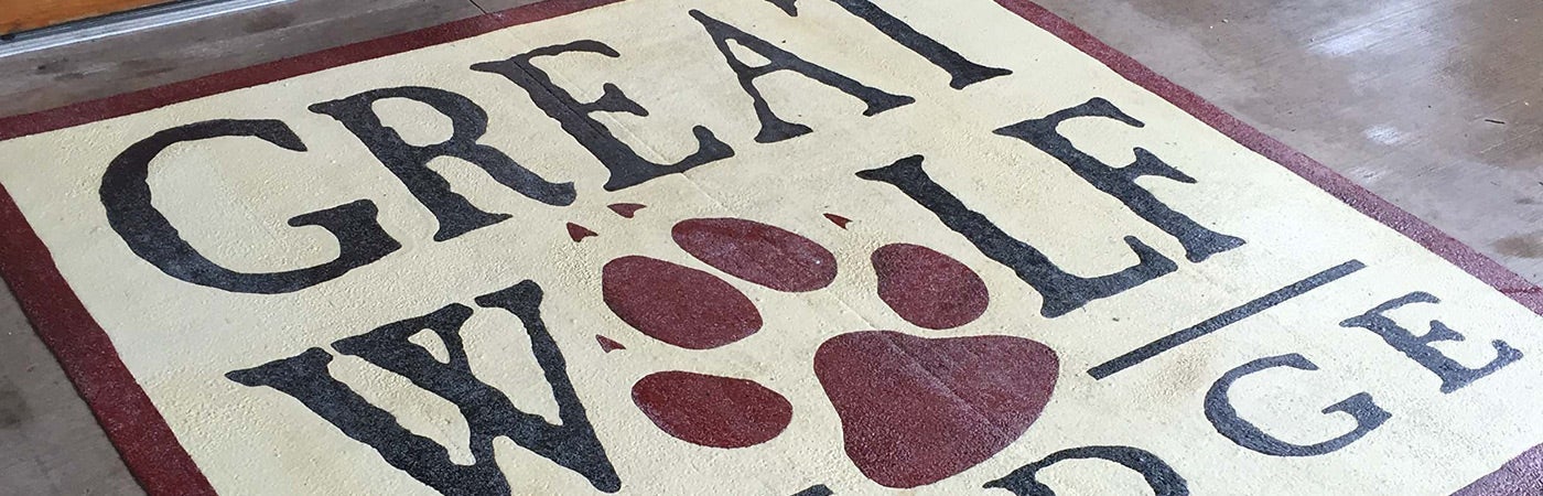 Great wolf lodge painted floor logo