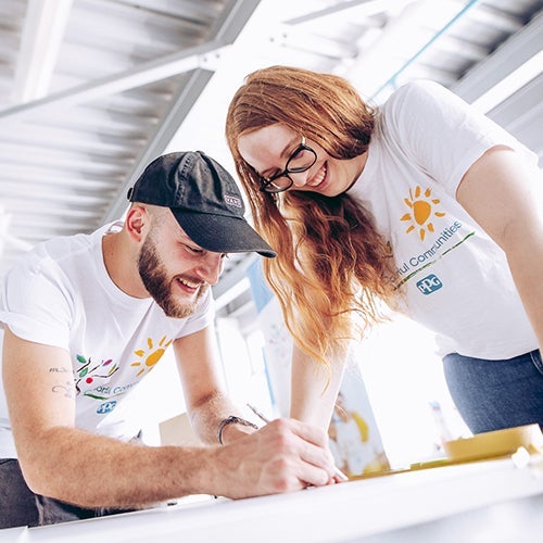 volunteers tracing