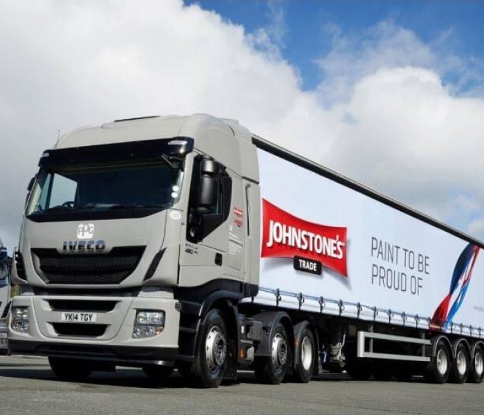 Truck with Johnstone branding on side
