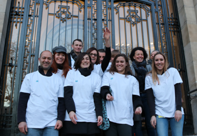 Group of PPG volunteers in front of gate