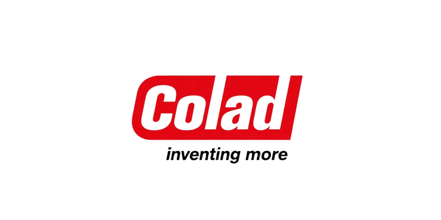 A red and white "Colad" logo