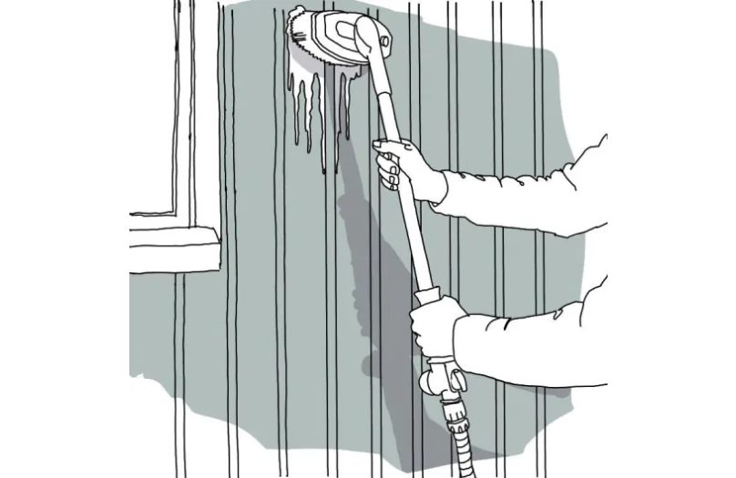 Arbetsråd tvätta fasad