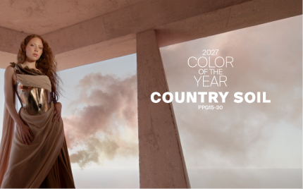 Discover how PPG's global trend workshop inspired Country Soil, the 2027 Color of the Year, reflecting consumer demand for stability, sustainability and authentic design.