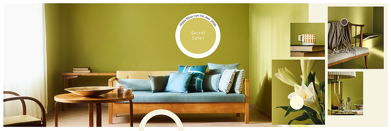 Histor banner Kleur van het Jaar 2026 Secret Safari