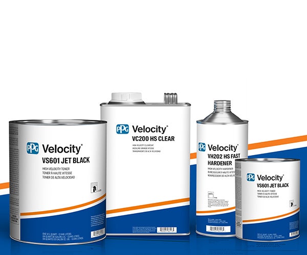 PPG Velocity products in arrangement