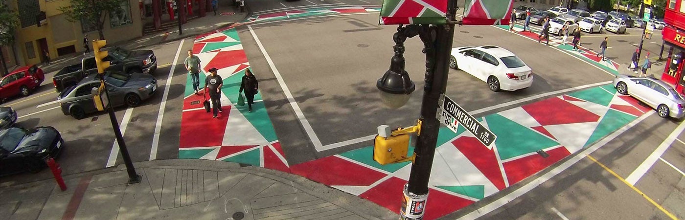 TrafficPatterns® Crosswalks in Vancouver’s Little Italy