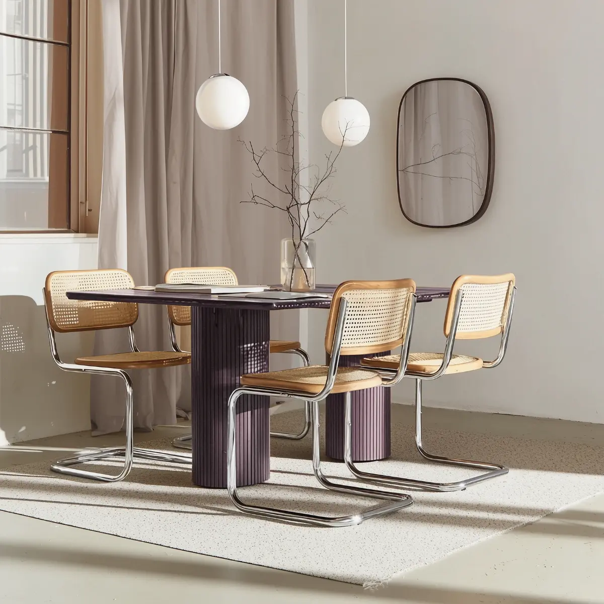 Beige muurverf combinatie met Intuitive, Rock Slide en Amethyst Shadow