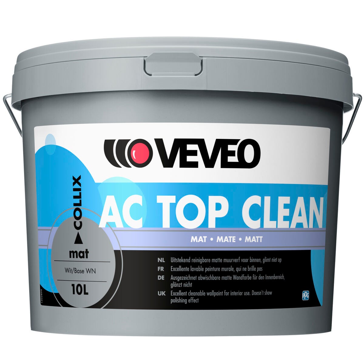 Een emmer met schoonmaakmiddel