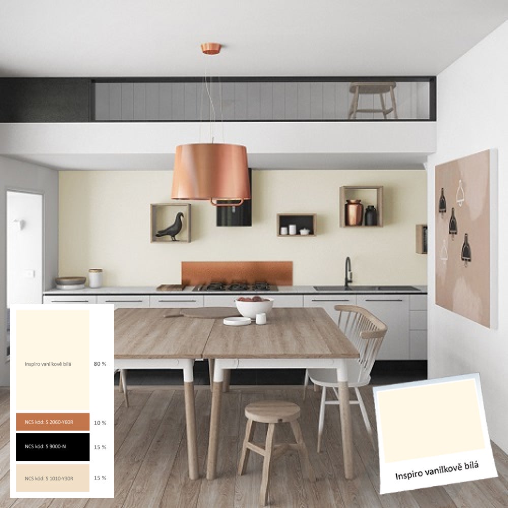 Kuchyň se stolem a židlemi