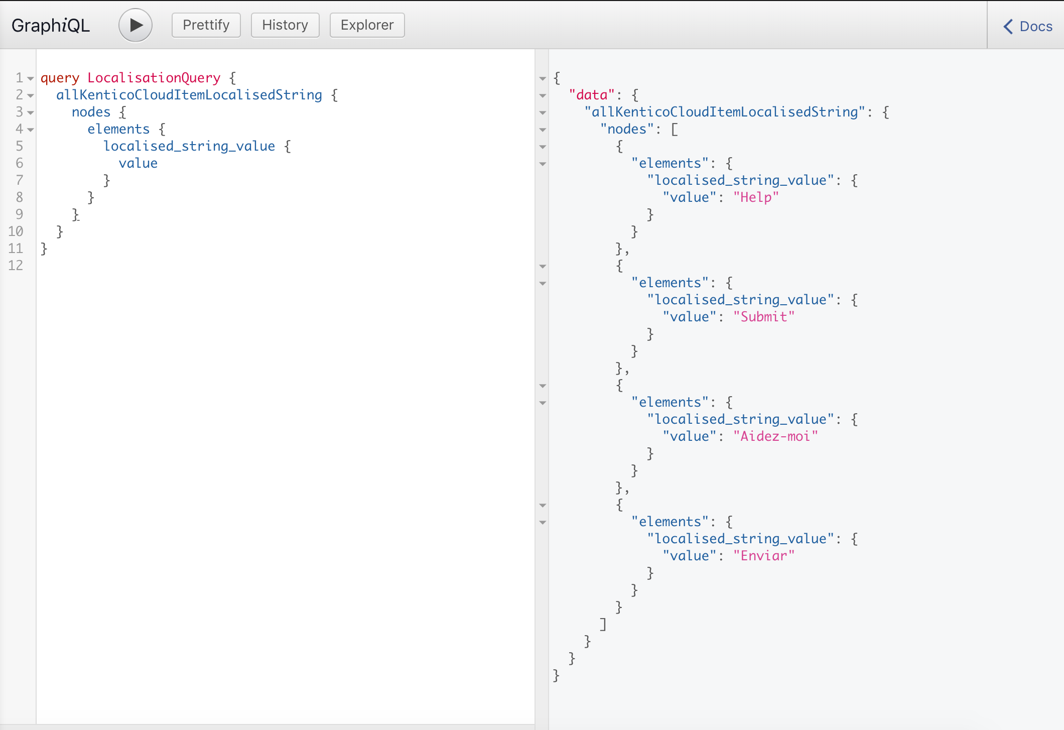 Retrieving all language versions of the localised strings