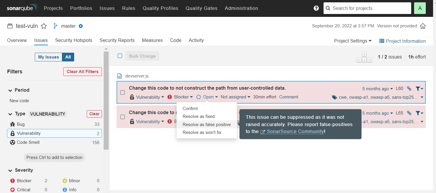 sync github code scanning alert in sonarqube