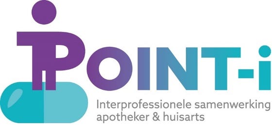 Logo van POINT-i: interprofessionele samenwerking apotheker & huisarts.