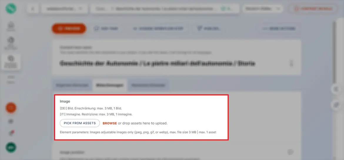 Bild hochladen Bild hochladen