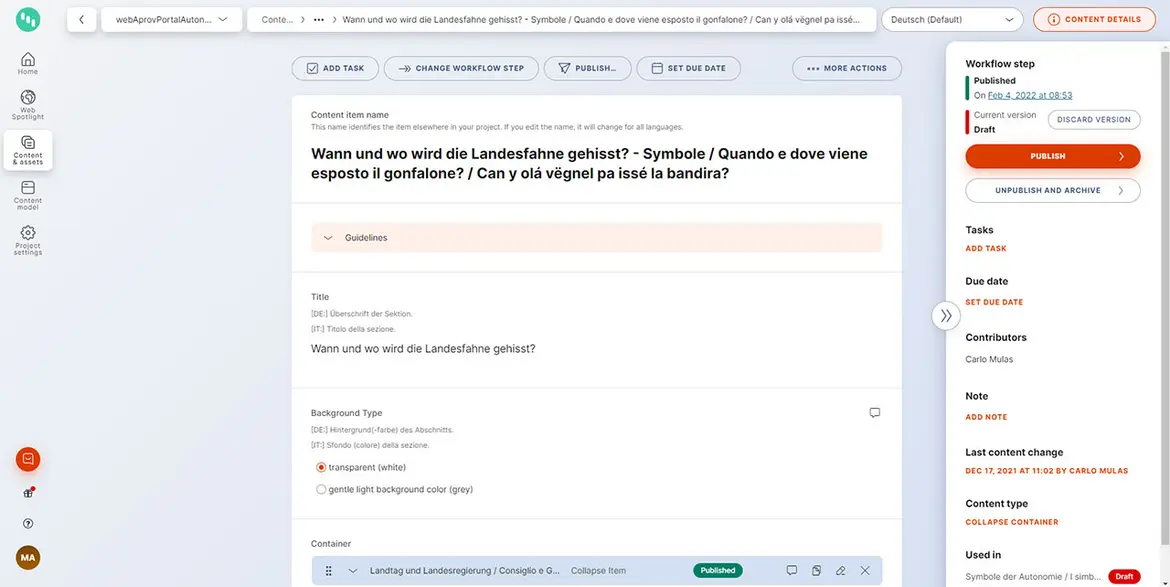 Geöffnetes Modul Geöffnetes Modul