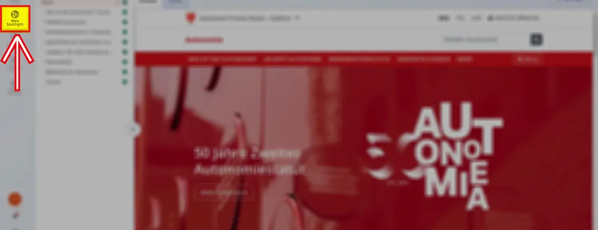 Sezione Web Spotlight Sezione Web Spotlight