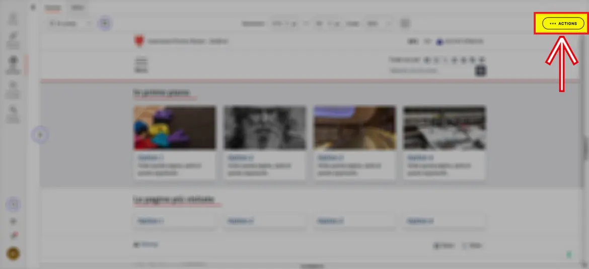 Button „Actions“ Button „Actions“