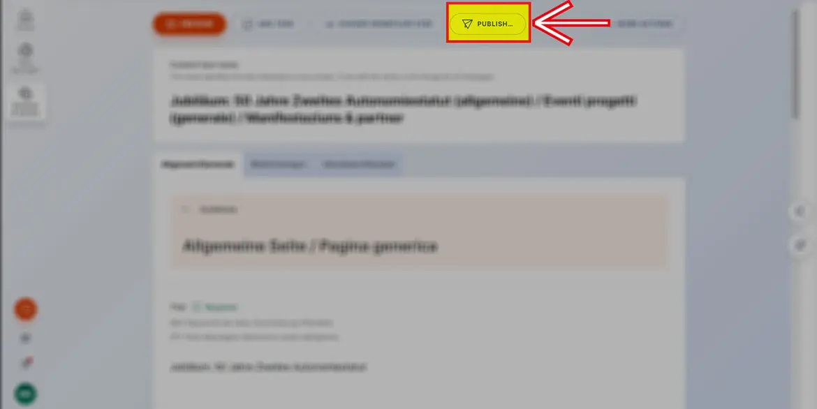 Button „Publish“ Button „Publish“