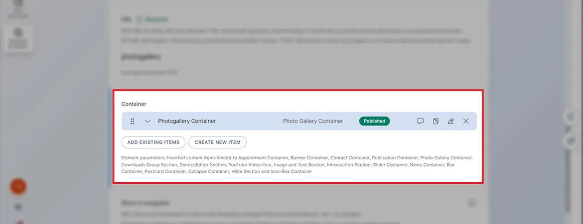 Modul „Photo Gallery Container“ (CMS Version) Modul „Photo Gallery Container“ (CMS Version)
