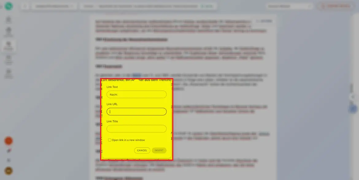„Web URL“ (Detail) „Web URL“ (Detail)